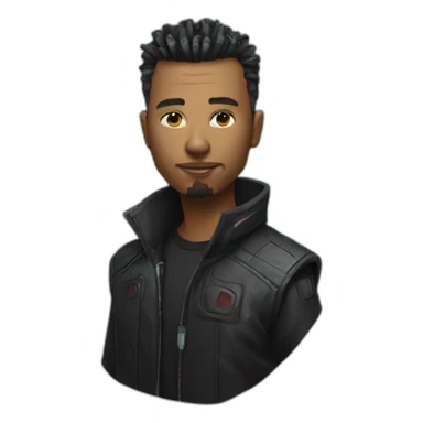 cyberpunk elon sticker