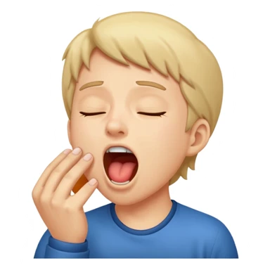People Yawning without Hand sticker