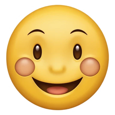 A smiley with half yellow and half brown face smiling sticker