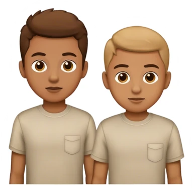 boys in stylish shirts sticker