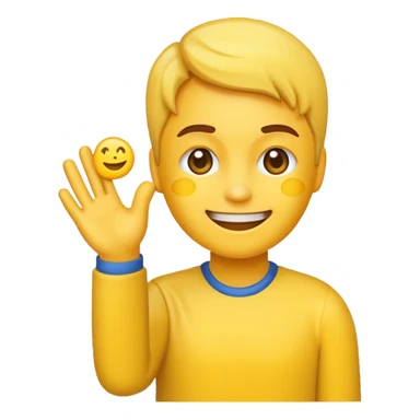 A emoji on the process of pls donate raise sticker