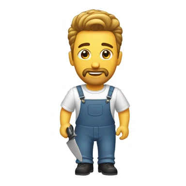 Emoji de barbero cortando el pelo sticker