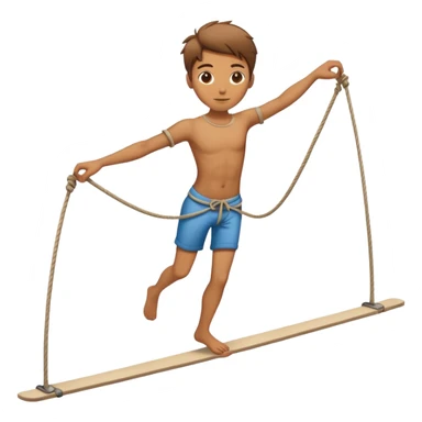person walking on tightrope
 sticker
