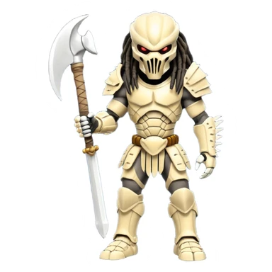 Predator from movie predator with bone armor sticker
