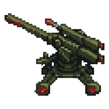 Soviet anti-aircraft gun sticker