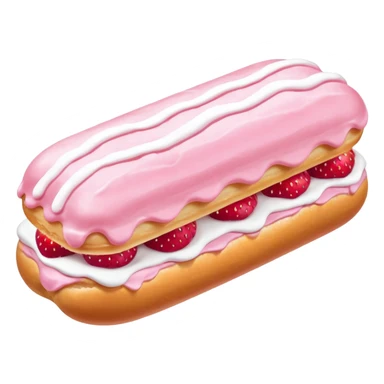 Strawberry frosting éclair























 sticker