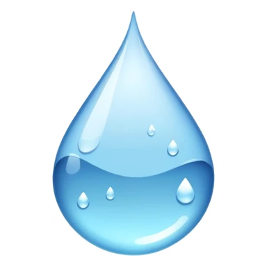glass of water with droplets, refreshing and clear sticker