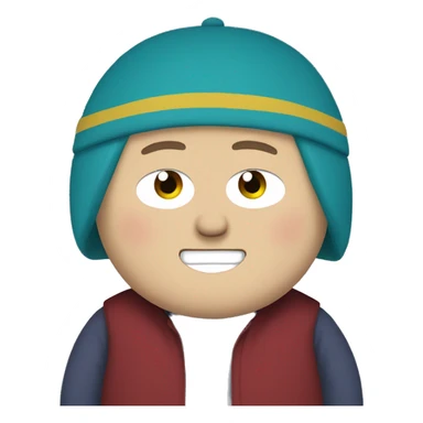 Eric cartman from south park smiling emoji sticker