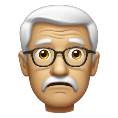 very dissapointed old man sticker