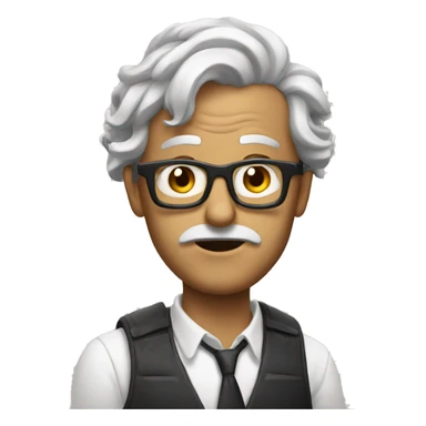 Eccentric and mad movie director  sticker