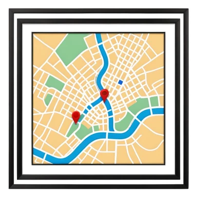 wien landkarte sticker