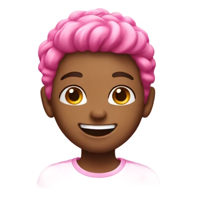 Happy and hart pink sticker