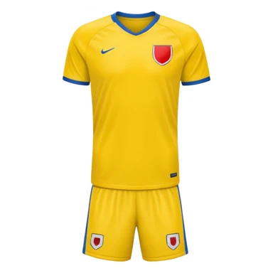 solid yellow plain soccer jersey sticker