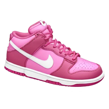 Pink Nike dunk shoes  sticker