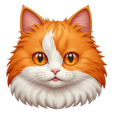 Cat looking up rolling its eyes sticker