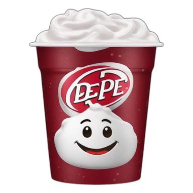 64 oz diet dr pepper mixed with horchata in a gas station cup sticker