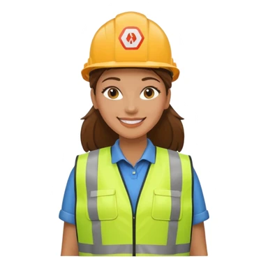 women, Waste Management, safety vest sticker