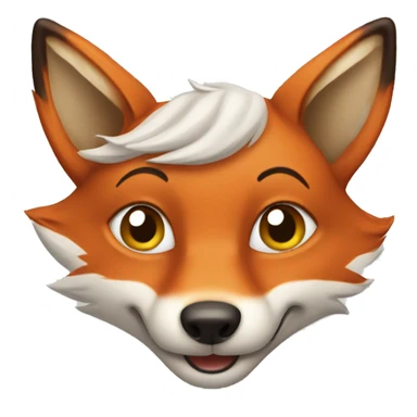 a Happy Fox, Iphone Version sticker