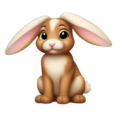 cute canela belier bunny  sticker