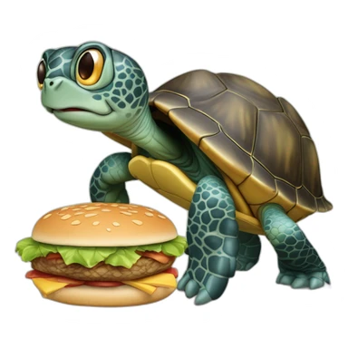 Une tortue j’ai honte en train de se battre avec un chat tout petit comme une fourmi qui détruisent une ville qui mange trois burgers à la fois et qui font des câlins à Mickey sticker