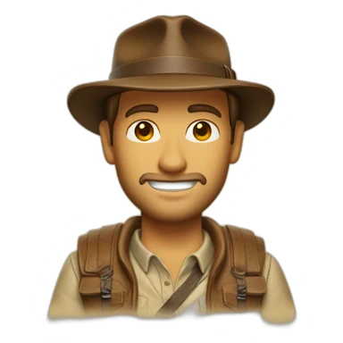 Indiana Jones skieur sticker
