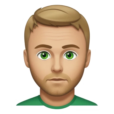 Gary Barlow with dark blonde hair, green eyes sticker