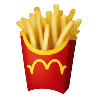 McDonald’s French fries in carton  sticker