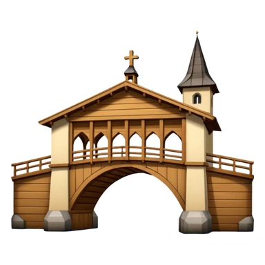 create an emoji of the chapel bridge in lucerne sticker