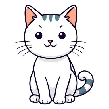 Cat feeling nauseous  sticker