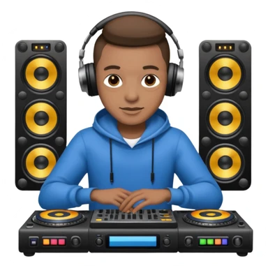 dj with setup sticker