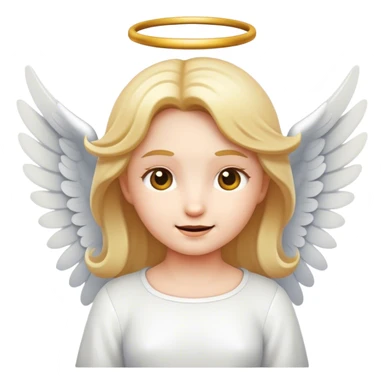 emoji de um anjo com uma cara maliciosa sticker