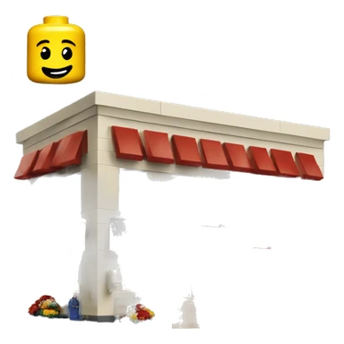 Lego clothing store with the name Poshak Shaykh Show sticker