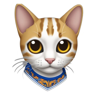 Gato con la camiseta del Talavera cf sticker