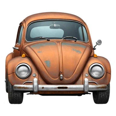 oxidated old VW beetle  2024 sticker