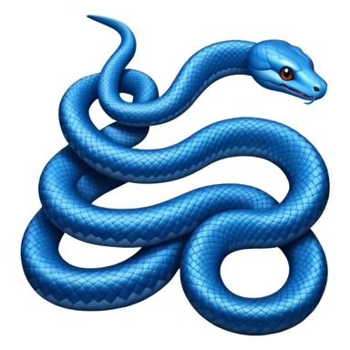 blue snake sticker