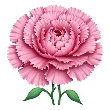 Pink carnation emojis sticker
