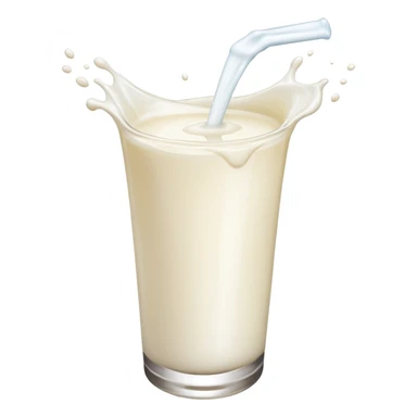 A squirt of milk flying in the air  sticker