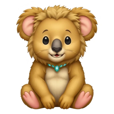 Half koala bear and half lion 🐨🦁 sticker