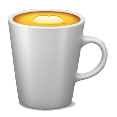 Cafe en una taza transparente sticker