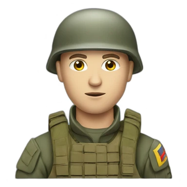 ukrainian soldier during russian invasion sticker