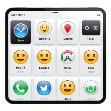 computer user interface dashboard sticker