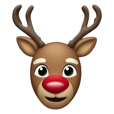 Rudolph the red nose reindeer sticker