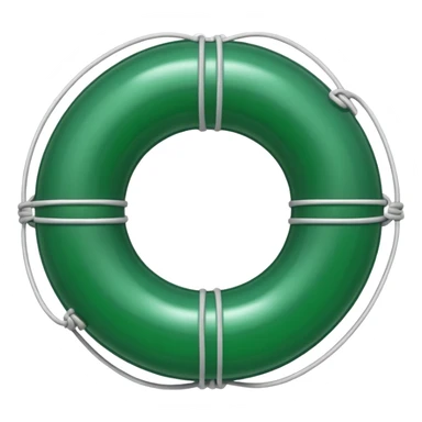 dark green lifesaver sticker