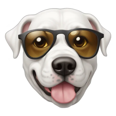 white-french-bulledog-with-sunglasses sticker