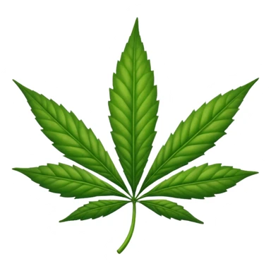 una hoja de marihuana  sticker