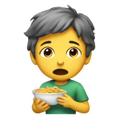 the child doesn't want to eat sticker