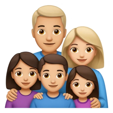 Light skin Hispanic family of 6 mom, dad, two 20 yr old daughters, 20 year old son, and 10 year old daughter sticker