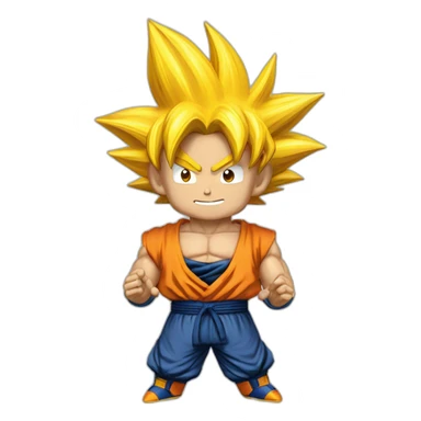 super sayain goku sticker