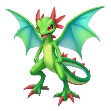 Full body sharp edgy shiny colorful Fairy-Flygon-Scyther-grovyle sticker
