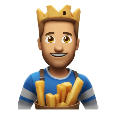 Poutine qui joue a fortnite sticker